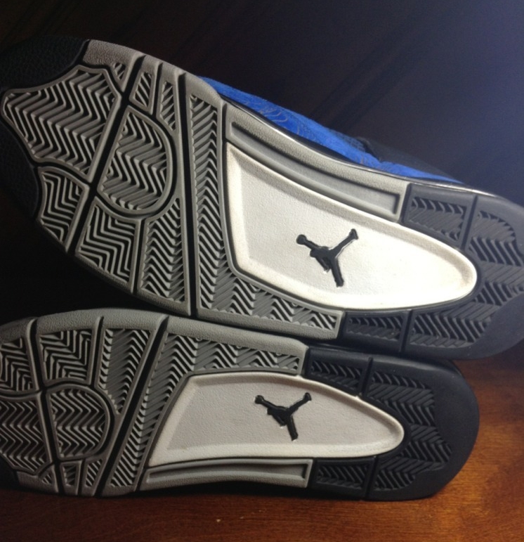 Air Jordan Iv Blue Laser Sample On Ebay 10