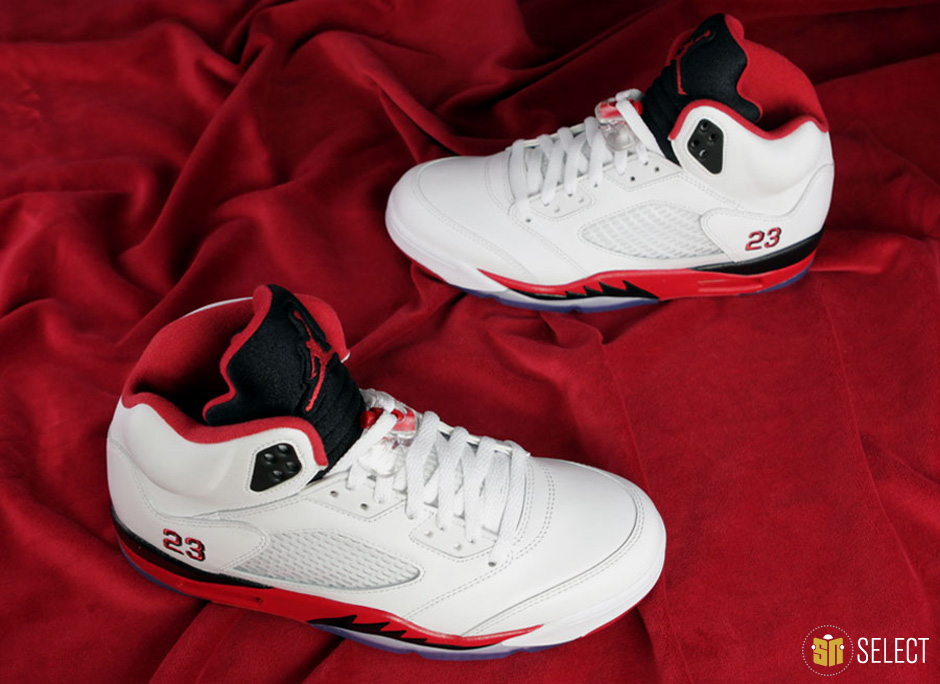 Air Jordan V Fire Red Beauty Shots 2