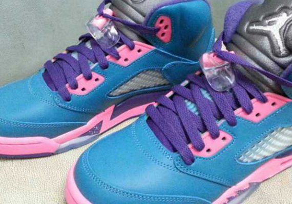 Air Jordan V GS – Blue – Pink – Purple