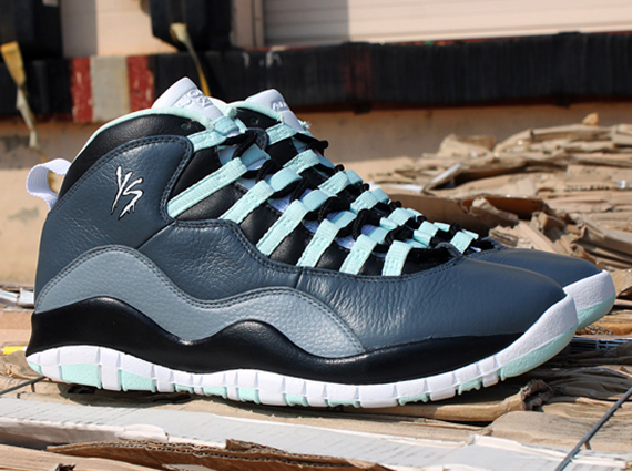 Air Jordan X “Green Glow” by Dank Customs