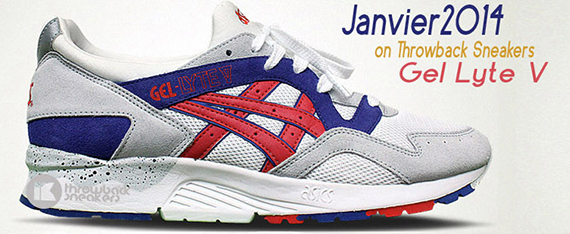 Asics Gel Lyte V White Royal Red January 20141