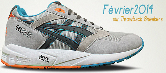 Asics Gel Saga Grey Teal Orange February 20141