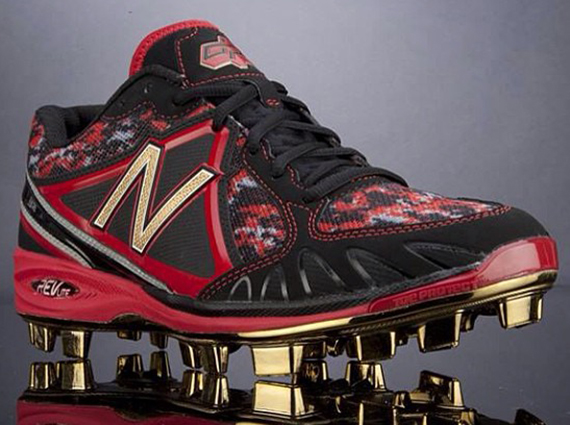 New Balance Gold Plated Cleats Dustin Pedroia