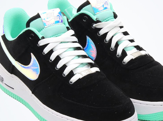 Nike Air Force 1 Black Green Glow