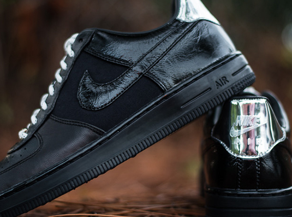 Nike Air Force 1 Downtown – Black – Metallic Silver | Available