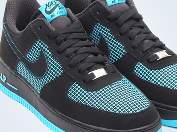 Nike Air Force 1 Low - Black - Gamma Blue