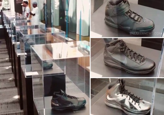 Nike LeBron Black Collection Display at Nike WHQ