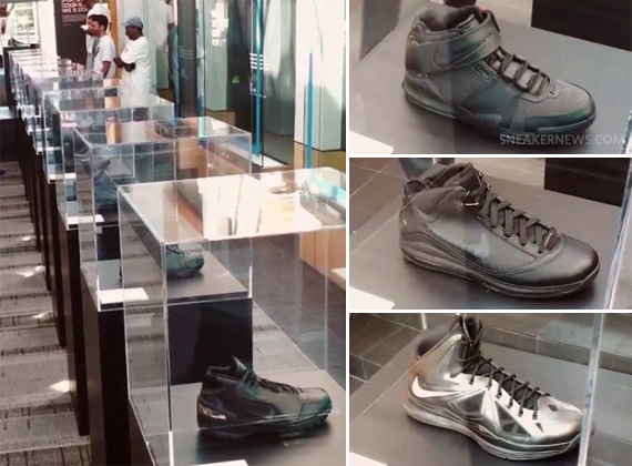 Nike LeBron Black Collection Display at Nike WHQ