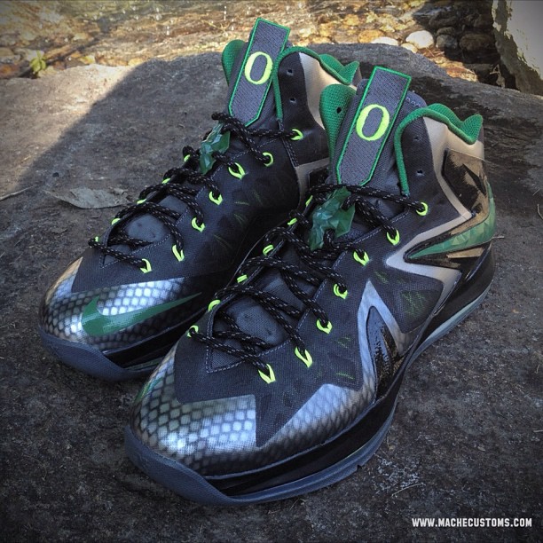 Nike Lebron X Elite Oregon Mache Customs 01