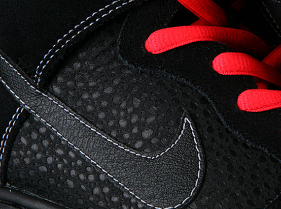 Nike SB Dunk High - Black Safari - Atomic Red