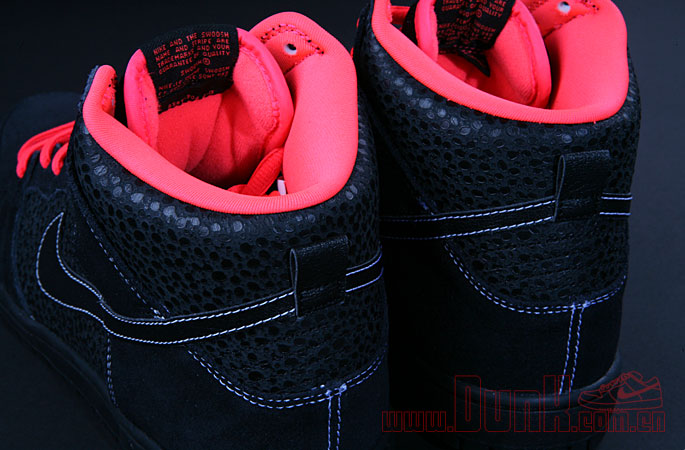 Nike Sb Dunk High Black Safari Atomic Red 7