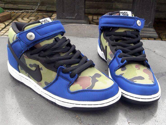 Nike Sb Dunk Mid Made For Skate Camo 1