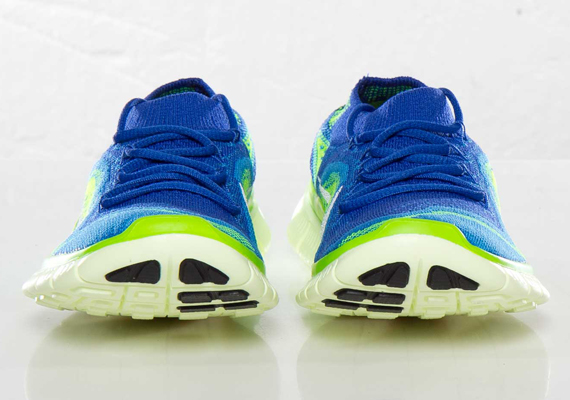 Nike Wmns Free Flyknit Royal Blue Hero Green 1