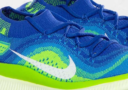 Nike WMNS Free Flyknit – Game Royal – Blue Hero – Electric Green