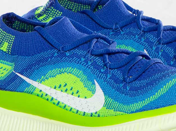 Nike WMNS Free Flyknit – Game Royal – Blue Hero – Electric Green