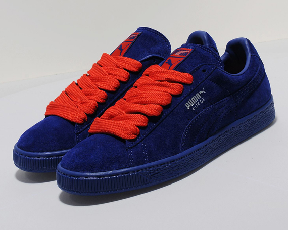 Puma Suede Blue Red 2