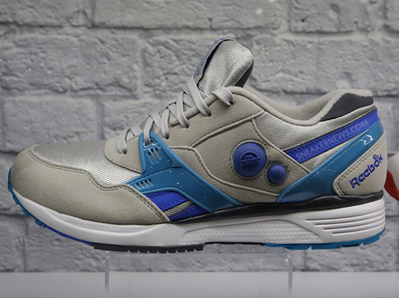 Reebok Dual Pump Runner Grey Blue 2014