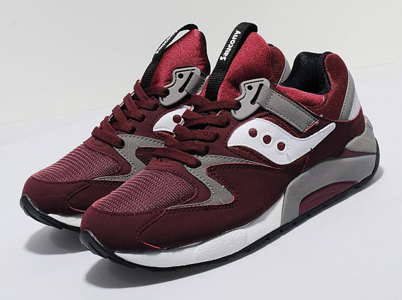 Saucony Grid 9000 Burgundy Grey 2