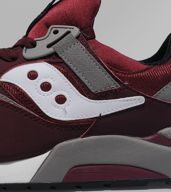 Saucony Grid 9000 Burgundy Grey 5