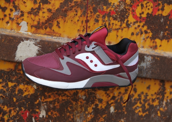 Saucony Grid 9000 Burgundy White 07