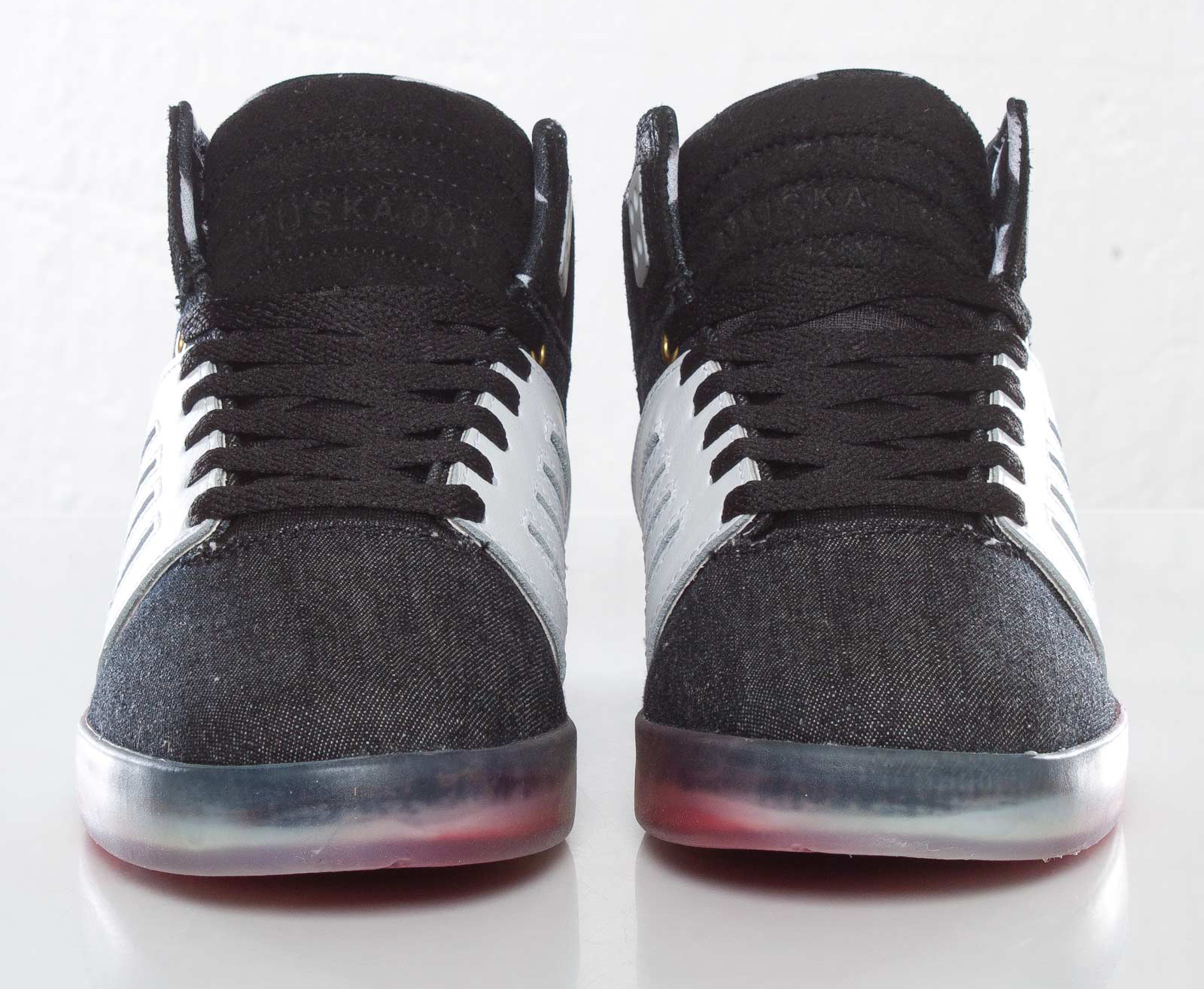 Supra Skytop 3 Black Denim Red 6