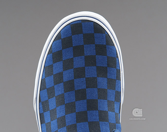 Vans Classic Slip On Royal Blue Checkerboard 4