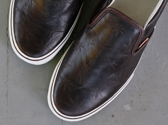 Vans Vault Classic Slip On 59 Lex Leather Palm Leaf Pack