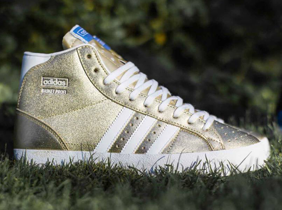 adidas Originals Basket Profi – Metallic Gold – Running White