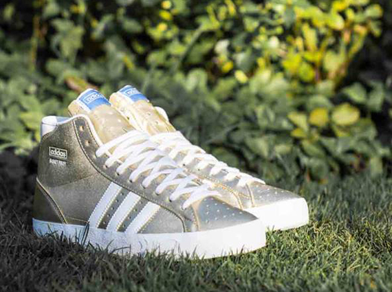 Adidas Basket Profi Hi Gold White 5