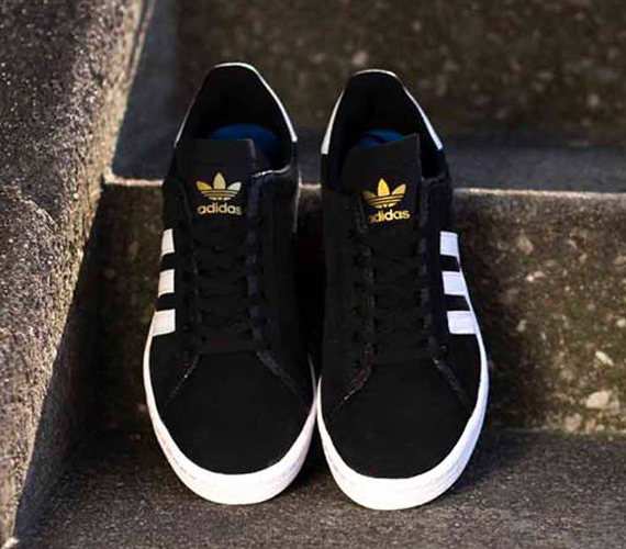 Adidas Campus As Black White Gold 3