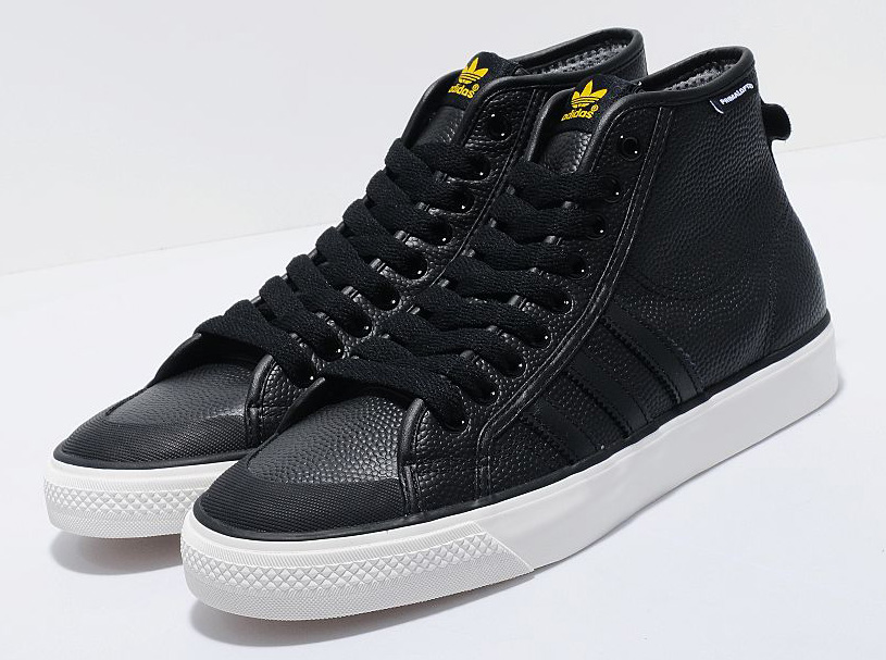 Adidas Nizza Hi Black Basketball Leather 1