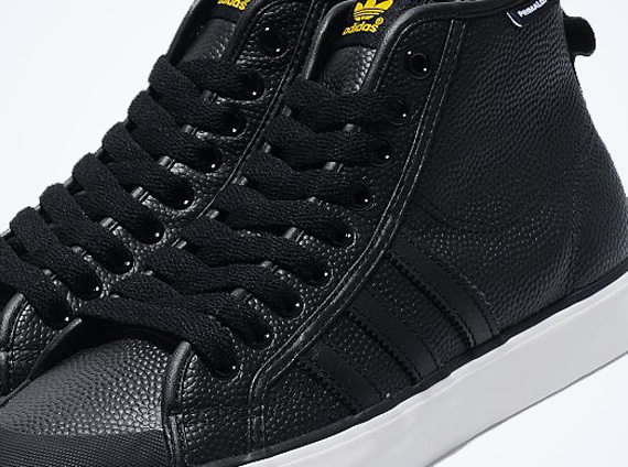 Adidas Nizza Hi Black Basketball Leather