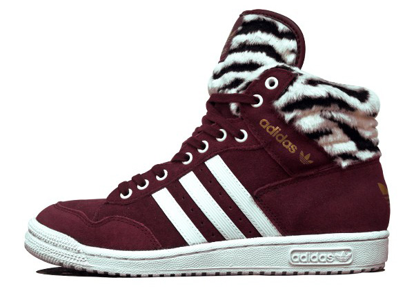 Adidas Pro Conference Hi W Maroon Zebra 1