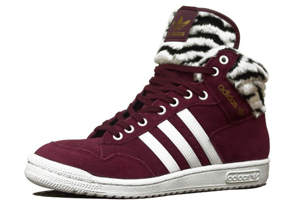 Adidas Pro Conference Hi W Maroon Zebra 2