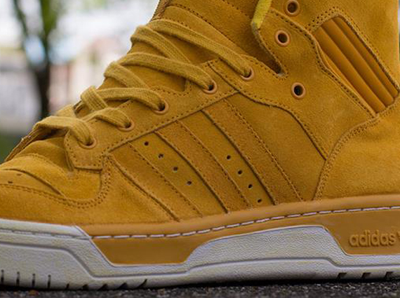 adidas Rivalry Hi “Gold Suede”