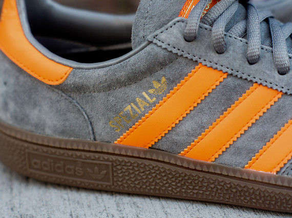 Adidas Spezial Suede Grey Orange Gum