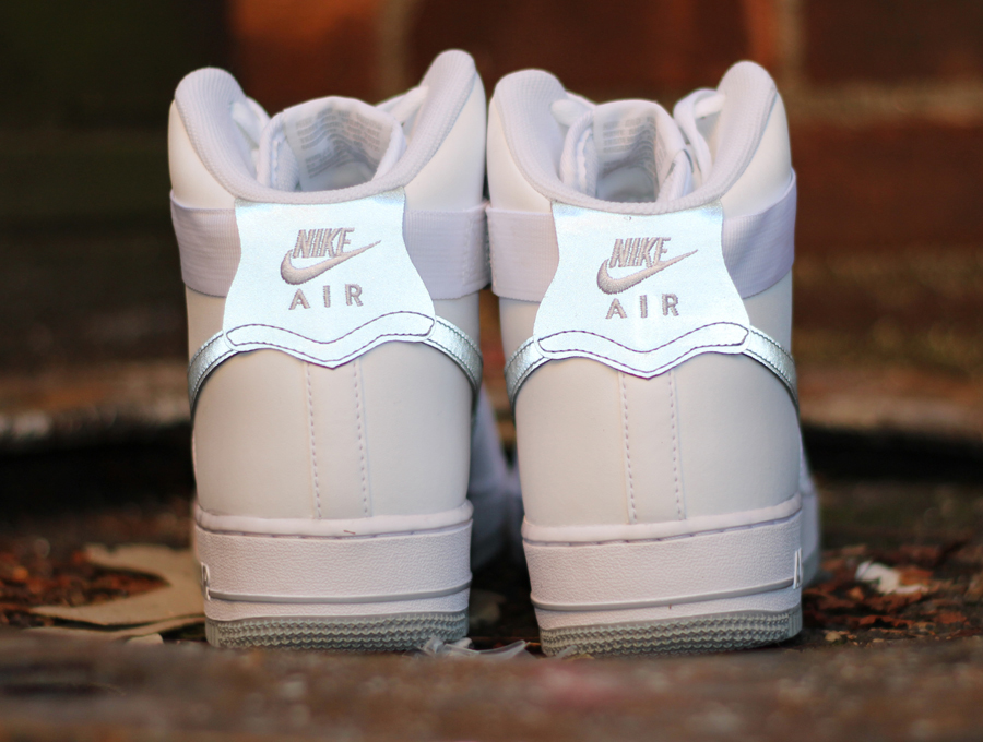 Nike Air Force 1 High - White - Reflective Silver