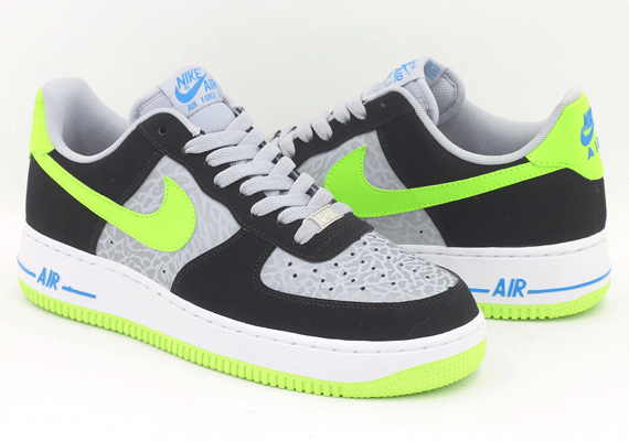 Air Force 1 Low Black Grey Volt 1