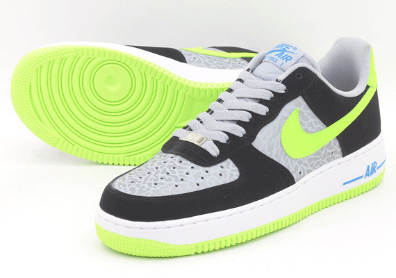 Air Force 1 Low Black Grey Volt 3