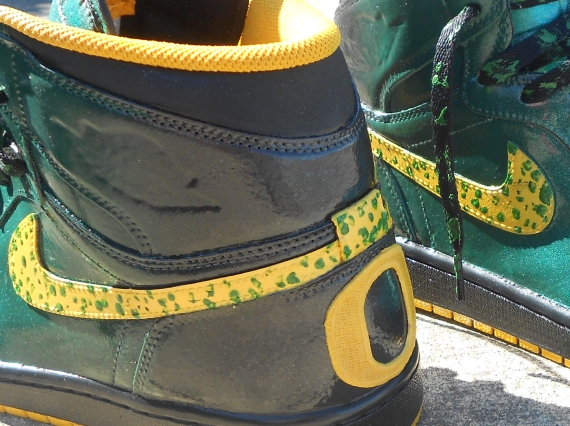 Air Jordan 1 “Oregon Ducks” Customs by Zadeh Kicks