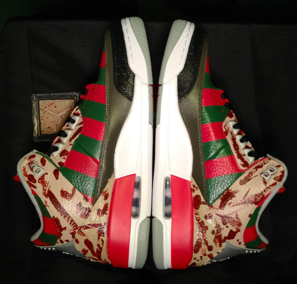 Air Jordan Iii Freddy Krueger Customs 03