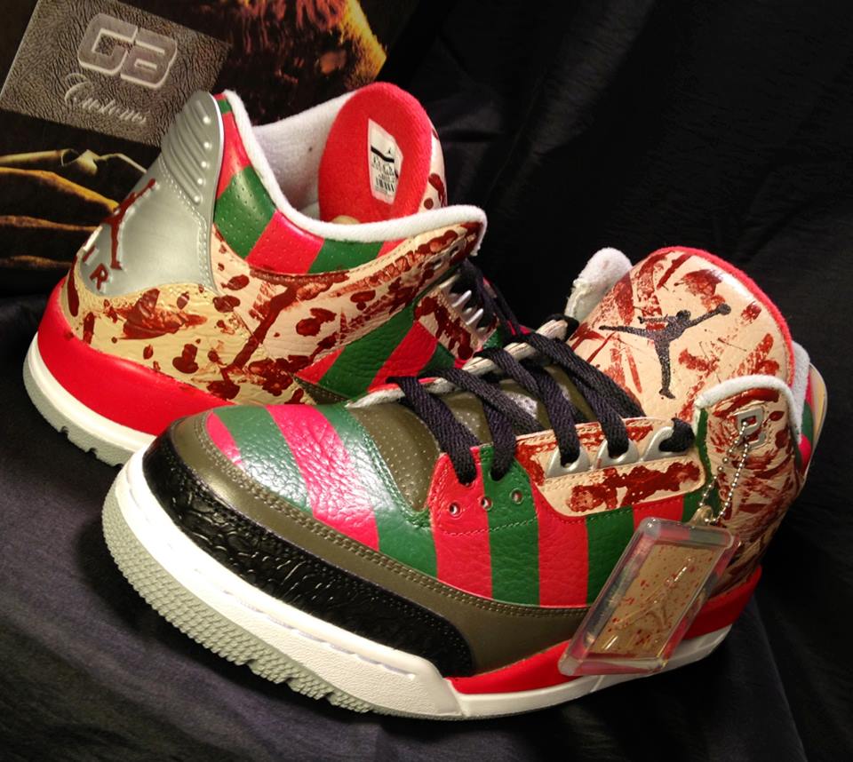 Air Jordan Iii Freddy Krueger Customs 08