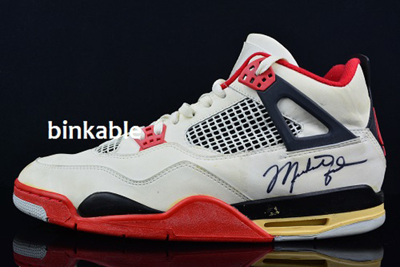 Air Jordan Iv Fire Red Game Used Auto 3