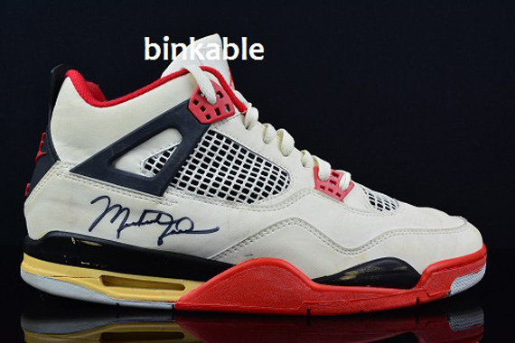 Air Jordan Iv Fire Red Game Used Auto 5