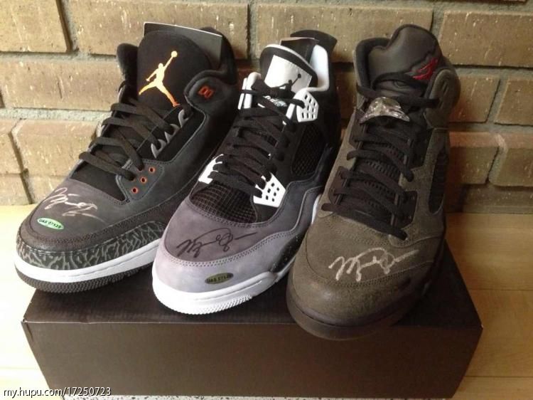 Air Jordan Retro Fear Pack Michael Jordan Autographed Set 3