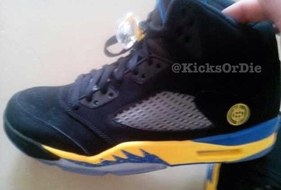 Air Jordan V Black Yellow Royal 2