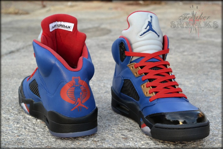 Air Jordan V Cobra Commander Customs Freaker Sneaks 02
