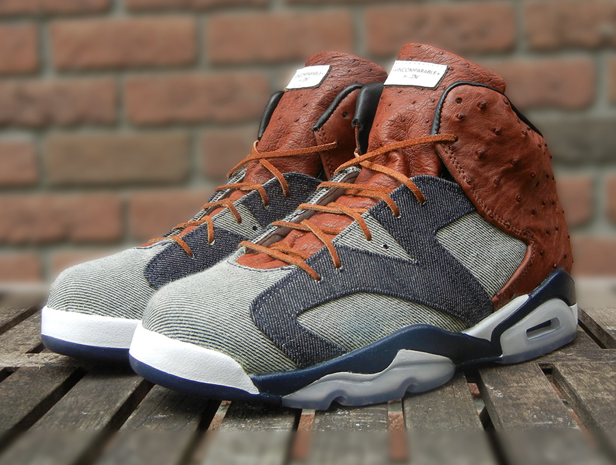 Air Jordan VI "Ostrich and Denim" by JBF Customs