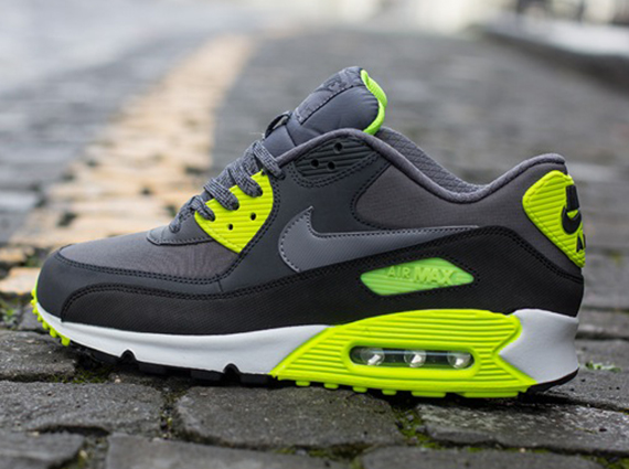 Nike Air Max 90 Essential - Grey - Volt