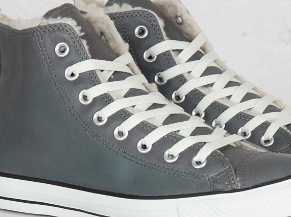 Converse Chuck Taylor Hi Charcoal Leather